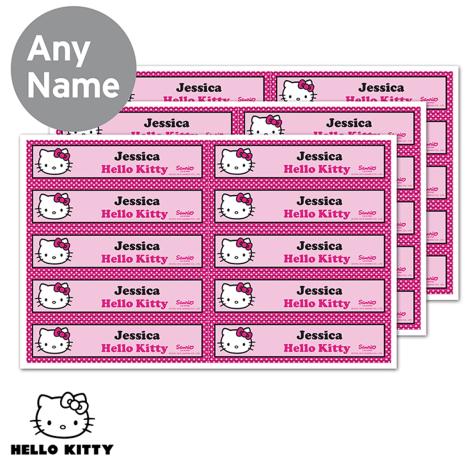 Personalised Hello Kitty Bow Stickers Extra Image 1